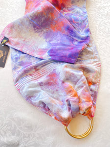 Lavender Wings, Standard Size, Black Label Eco~Silk Ring Sling, Sky Song Collection, BS2