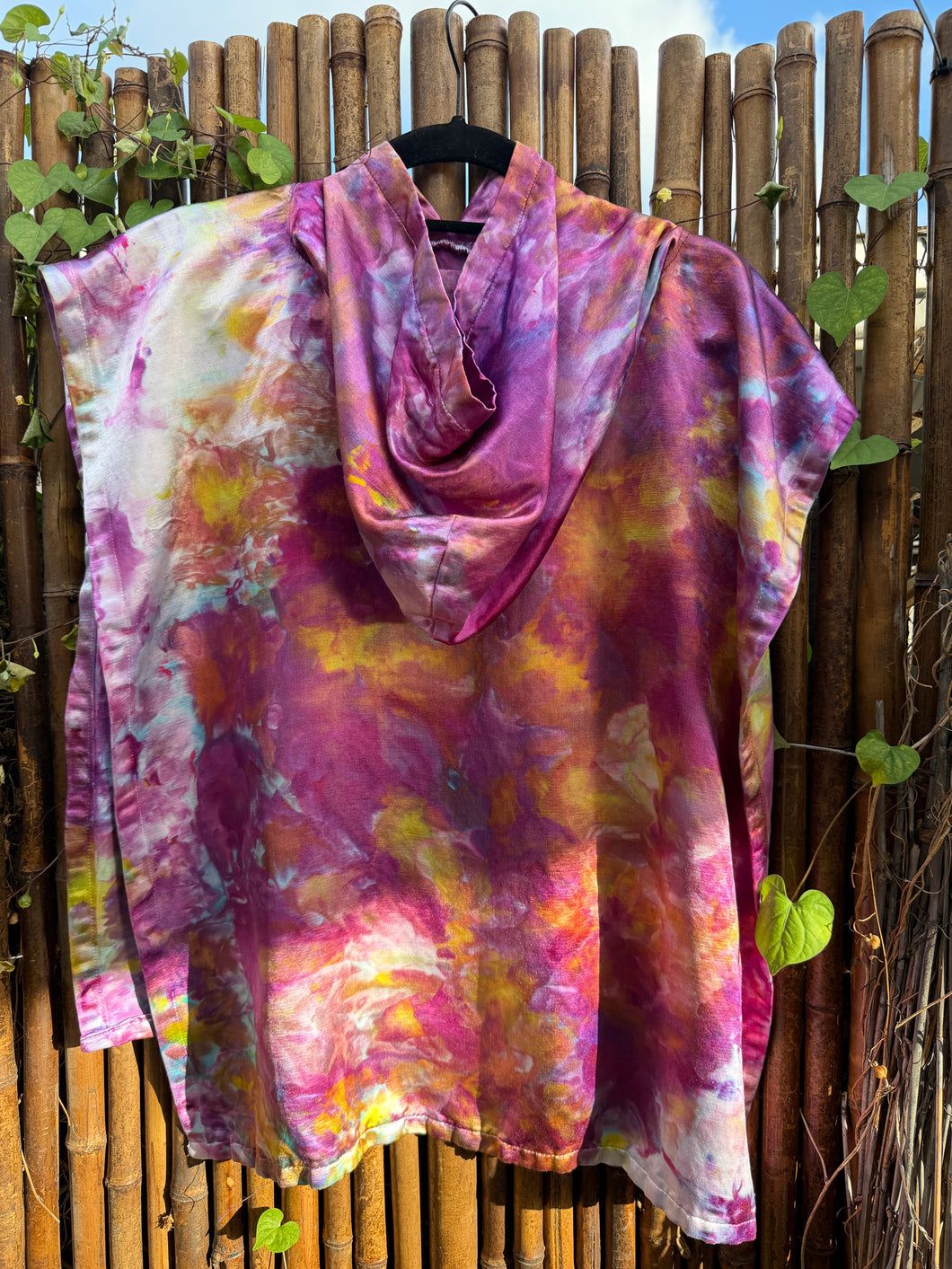 Eco-Grom Hooded Towel, Big Kid Size, Black Label, Koa Moon Collection, BK1