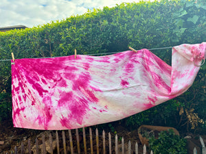 Pink Plumeria, Long Length, Platinum Label Eco~Silk Ring Sling, Spring Tide Collection, PLL3