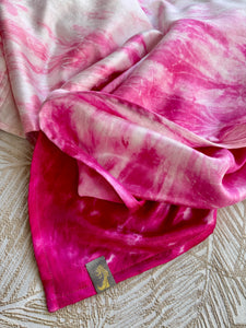 Pink Plumeria, Long Length, Platinum Label Eco~Silk Ring Sling, Spring Tide Collection, PLL3