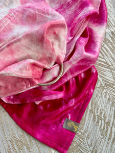 Pink Plumeria, Long Length, Platinum Label Eco~Silk Ring Sling, Spring Tide Collection, PLL3