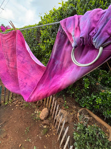 Passion Flower, Long Length, Gold Label Eco~Silk Ring Sling, Spring Tide Collection, GLL2