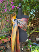 Garden Sunrise, Long Length, Platinum Label Eco~Silk Ring Sling, Koa Moon Collection, PLL1