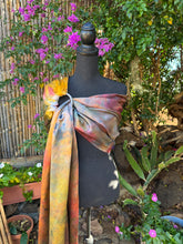 Garden Sunrise, Long Length, Platinum Label Eco~Silk Ring Sling, Koa Moon Collection, PLL1