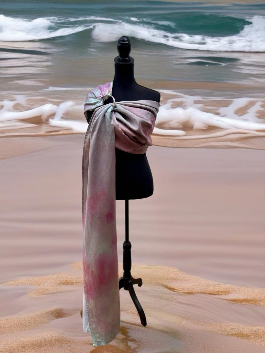 Pastel Sky, Long Length, Platinum Label Eco~Silk Ring Sling, Spring Tide Collection, PLL2