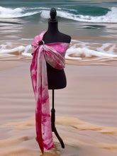 Pink Plumeria, Long Length, Platinum Label Eco~Silk Ring Sling, Spring Tide Collection, PLL3