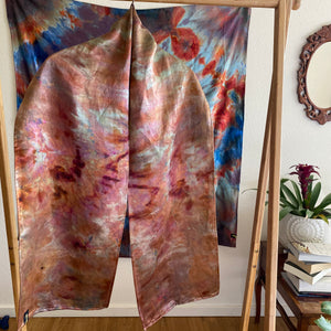 Autumn Elegance Custom Eco-Scarf: Limited-Edition Gold Base Eco-Silk