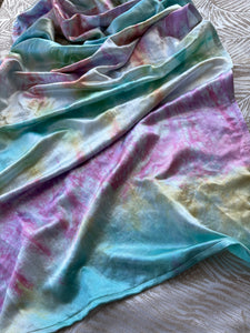 Ocean Treasures, Long Length, Platinum Label Eco~Silk Ring Sling, Seashells & Rainbows Collection, PLL1