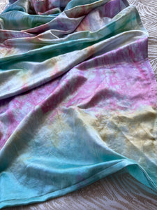 Ocean Treasures, Long Length, Platinum Label Eco~Silk Ring Sling, Seashells & Rainbows Collection, PLL1