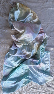 Iridescent Waters, Long Length, Platinum Label Eco~Silk Ring Sling, Seashells & Rainbows Collection, PLL4