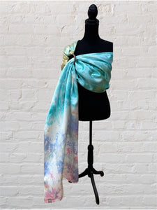 Splash, Standard Size, Platinum Label, Seashells & Rainbows Collection, Eco~Silk Ring Sling, SP6