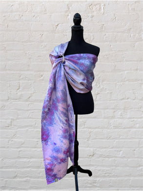 Wana, Standard Size, Platinum Label, Seashells & Rainbows Collection, Eco~Silk Ring Sling, SP12
