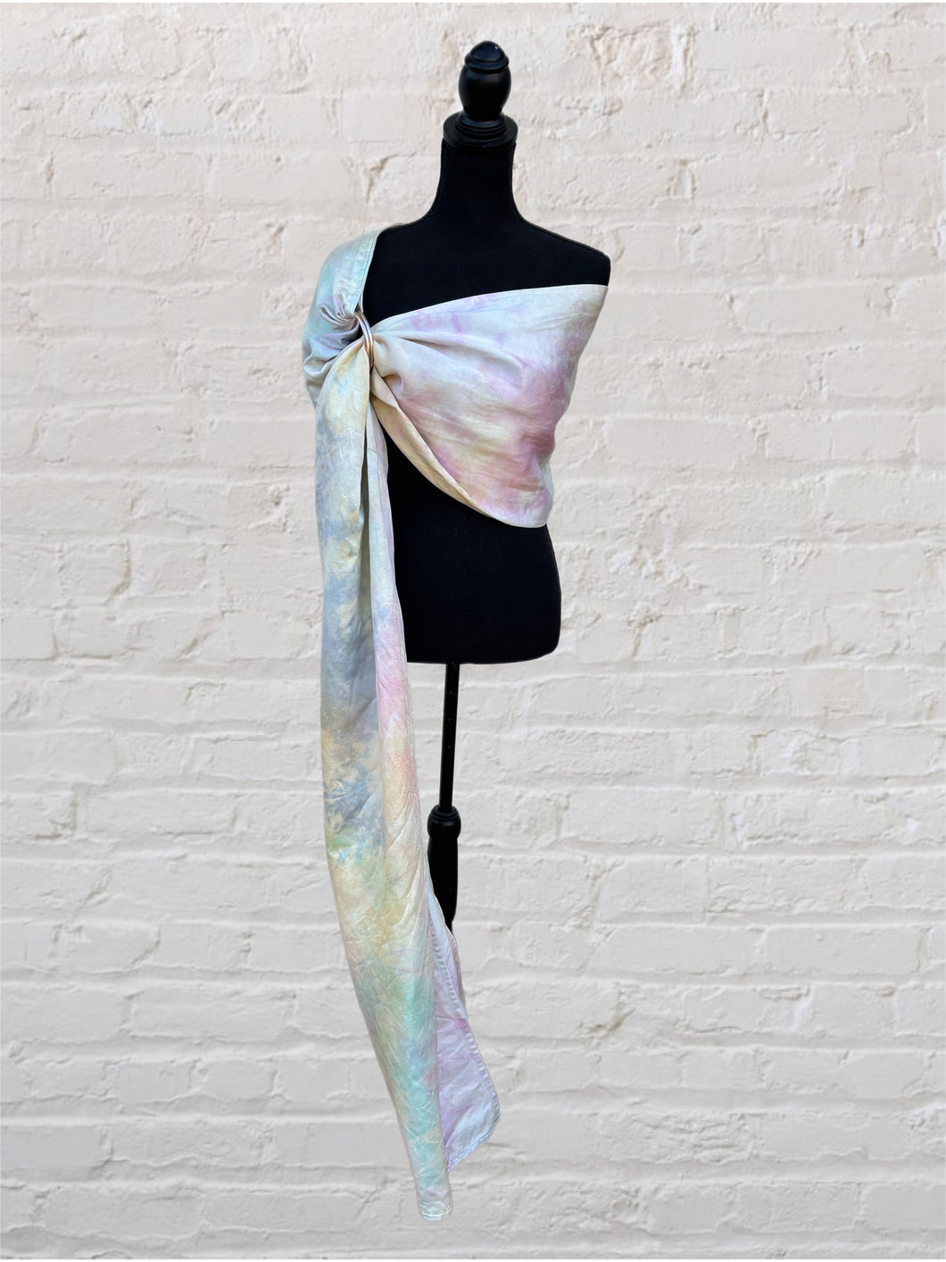 Opal Sky, Long Length, Platinum Label Eco~Silk Ring Sling, Seashells & Rainbows Collection, PLL2