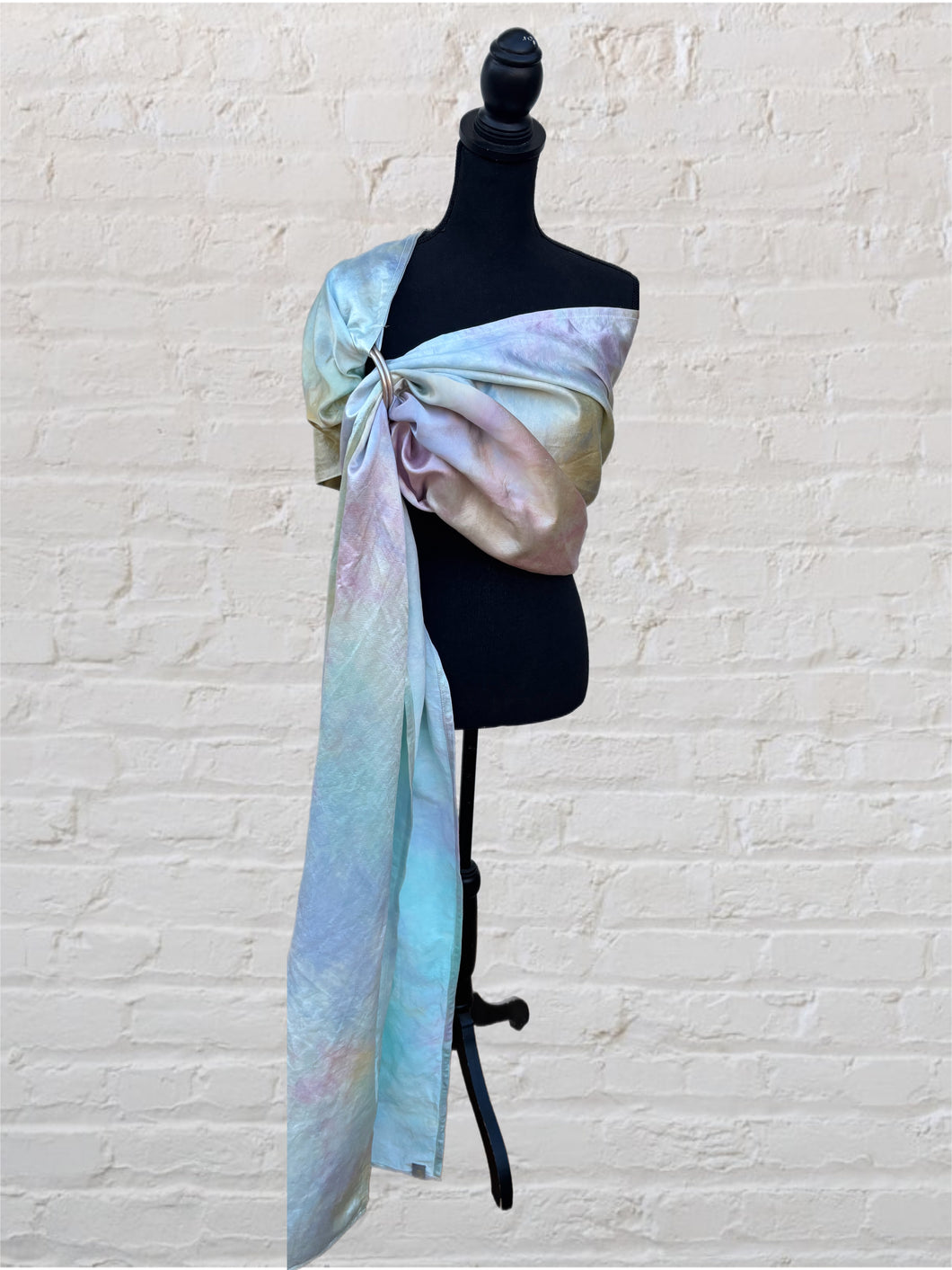 Iridescent Waters, Long Length, Platinum Label Eco~Silk Ring Sling, Seashells & Rainbows Collection, PLL4