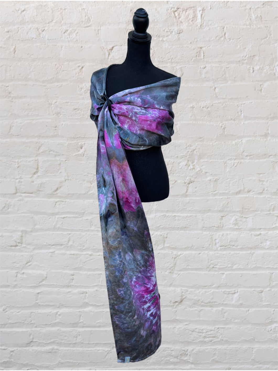Night Bloom, Long Length, Platinum Label Eco~Silk Ring Sling, Seashells & Rainbows Collection, PLL6