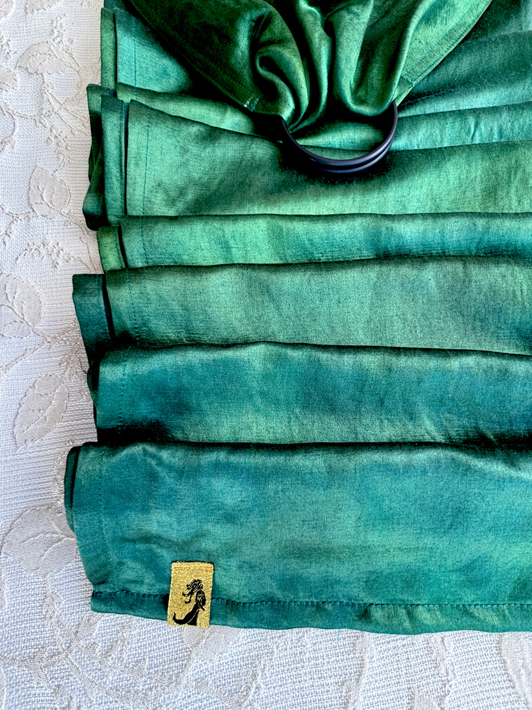 Emerald, Long Length, Gold Label Eco~Silk Ring Sling, Isn't She Lovely Collection, G3LL