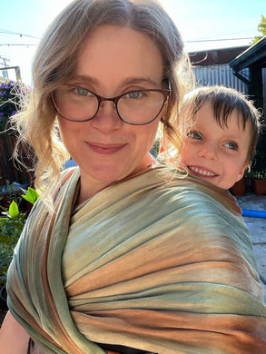 Autumn Serenity Custom Eco-Wrap: Limited-Edition Gold Base Eco-Silk