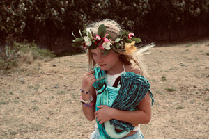 Autumn Joy Custom Doll Sling: Limited-Edition Gold Base Eco-Silk